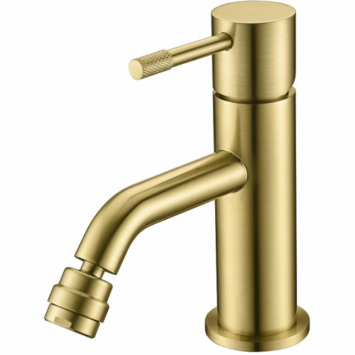 Смеситель для биде Boheme Uno 466-MG Золото матовое латунь