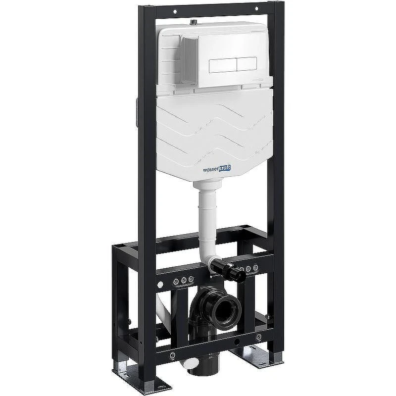 Инсталляция WasserKRAFT Dill 61TLT.010.ME.WH03 для унитаза с Белой клавишей смыва