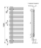 Водяной полотенцесушитель Zehnder Yucca asymmetric YA-130-040 Хром