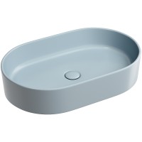 Раковина-чаша Ceramicanova Element 61 CN6048MHL Серо-голубая матовая фарфор накладная