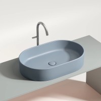 Раковина-чаша Ceramicanova Element 61 CN6048MHL Серо-голубая матовая фарфор накладная