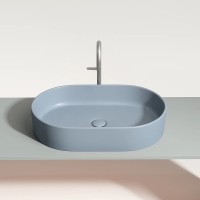 Раковина-чаша Ceramicanova Element 61 CN6048MHL Серо-голубая матовая фарфор накладная