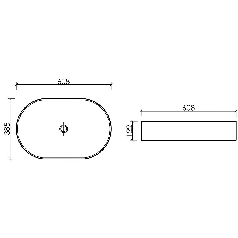 Раковина-чаша Ceramicanova Element 61 CN6048MHL Серо-голубая матовая фарфор накладная