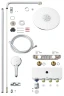 Душевая система Grohe SmartControl 26507LS0 с термостатом Белая луна латунь на стену