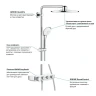 Душевая система Grohe SmartControl 26507LS0 с термостатом Белая луна латунь на стену