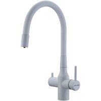 Смеситель для кухни Paulmark Salix Sa213419-431 Белый матовый латунь