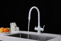 Смеситель для кухни Paulmark Salix Sa213419-431 Белый матовый латунь