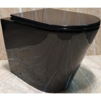Унитаз CeramaLux NS-3178-18 приставной с сиденьем Микролифт фаянс приставной