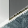 Шторка на ванну Maybah Glass MGV-146-3у 640x1400 в узком профиле Золото стекло графитовое