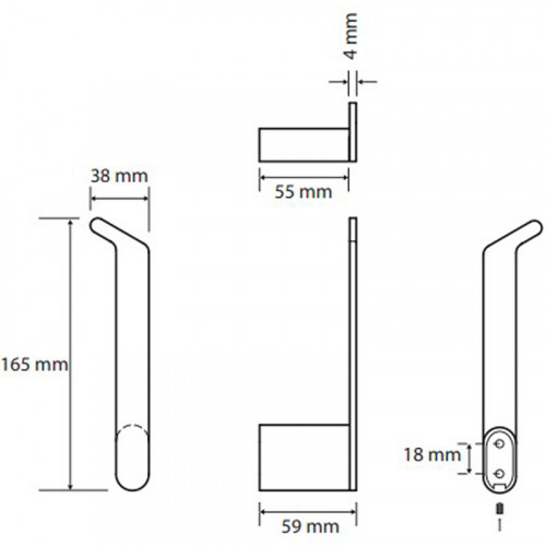 Держатель запасного рулона Bemeta Organic 157112031 Хром