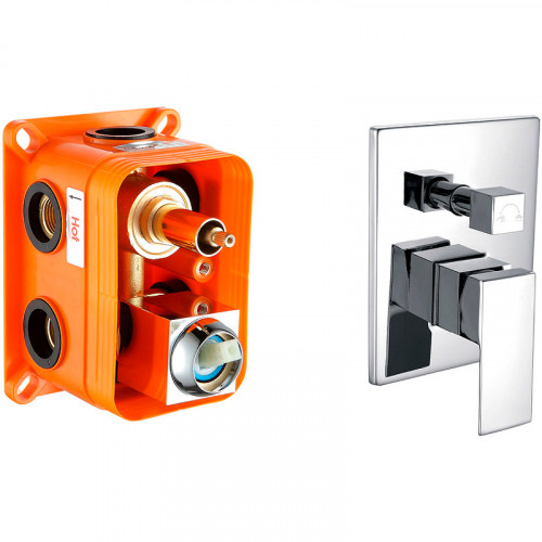 Смеситель для душа Kaiser Sonat 34122 Хром латунь встраиваемый