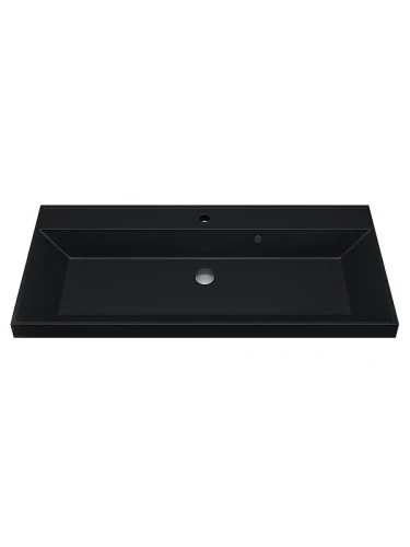 Тумба с раковиной Uperwood Tanos-Classic Quartz 100 3930421701 подвесная цвет Черный матовый