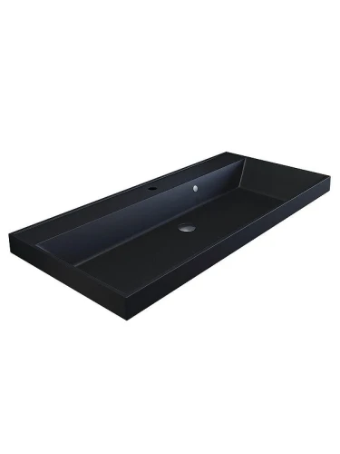 Тумба с раковиной Uperwood Tanos-Classic Quartz 100 3930421701 подвесная цвет Черный матовый