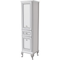 Шкаф пенал Caprigo Fresco 42 L 10650L-В016 Белый матовый МДФ / ЛДСП