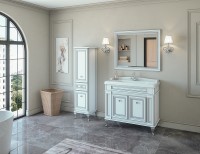 Шкаф пенал Caprigo Fresco 42 L 10650L-В016 Белый матовый МДФ / ЛДСП