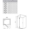 Душевая дверь Ravak Brilliant BSD2-100 A R 0UPAAA00Z1 профиль Хром стекло Transparent