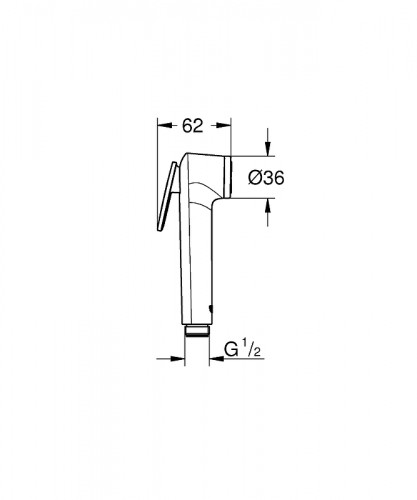 Гигиенический душ Grohe Tempesta-F Trigger Spray 28020L01 Белый