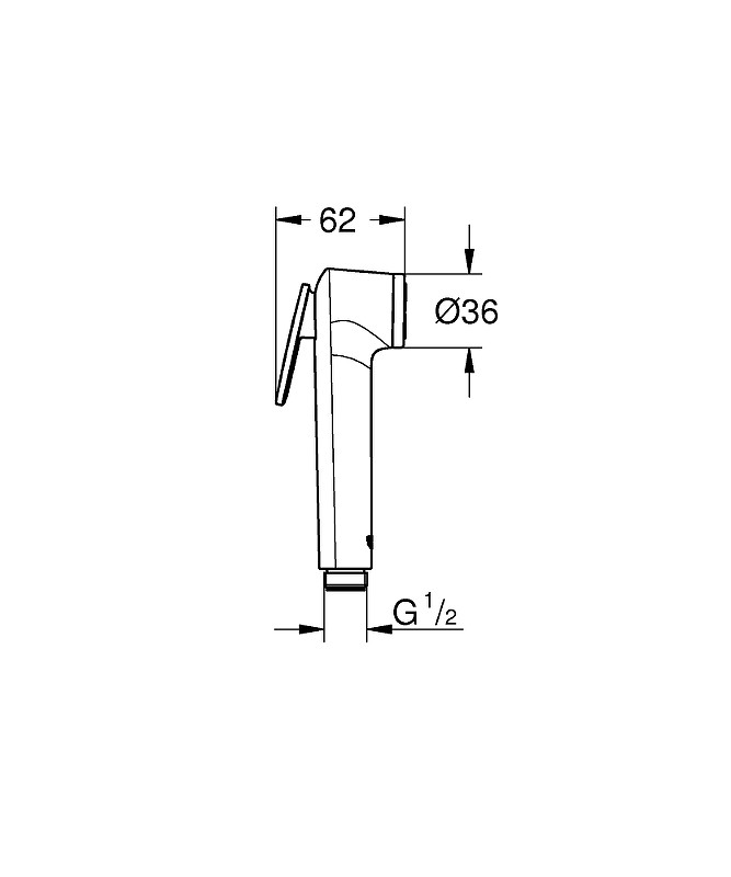 Гигиенический душ Grohe Tempesta-F Trigger Spray 28020L01 Белый