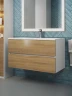 Тумба под раковину Uperwood Barsa 90 2937205251 подвесная цвет Белый матовый Дуб сонома