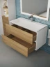Тумба под раковину Uperwood Barsa 90 2937205251 подвесная цвет Белый матовый Дуб сонома