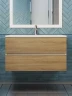 Тумба под раковину Uperwood Barsa 90 2937205251 подвесная цвет Белый матовый Дуб сонома