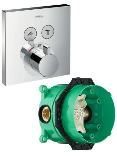 Смеситель для душа Hansgrohe ShowerSelect 15763000S с термостатом цвет Хром
