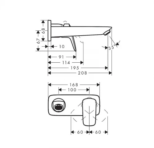 Смеситель для раковины Hansgrohe Logis 71220000S цвет Хром