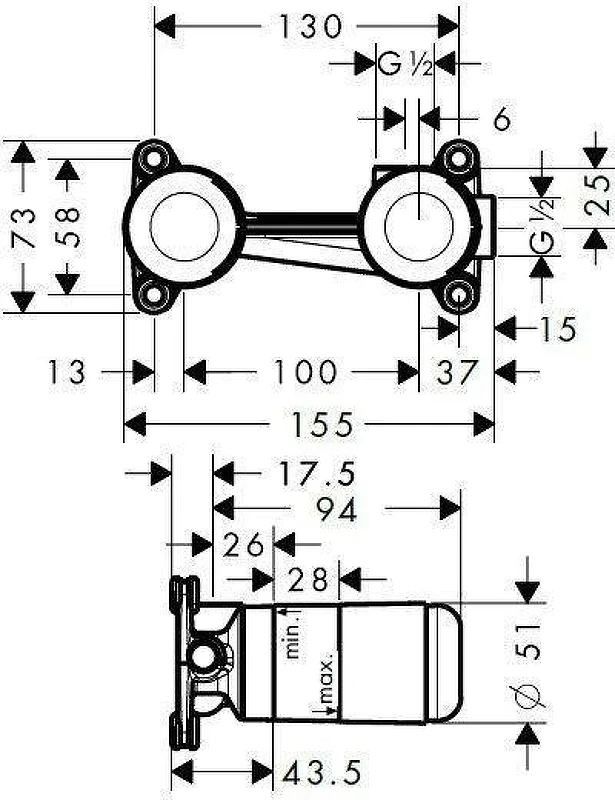 Смеситель для раковины Hansgrohe Logis 71220000S цвет Хром