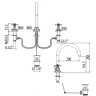 Смеситель для раковины Gattoni TRD TR097/18C0 Хром