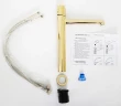 Смеситель для раковины BelBagno Uno UNO-LMC-ORO-W0 Золото латунь