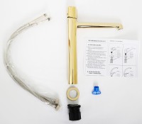 Смеситель для раковины BelBagno Uno UNO-LMC-ORO-W0 Золото латунь