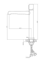 Смеситель для раковины BelBagno Uno UNO-LMC-ORO-W0 Золото латунь