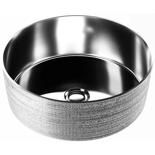 Раковина-чаша Grossman 35 GR-5020SS Серебро фаянс накладная