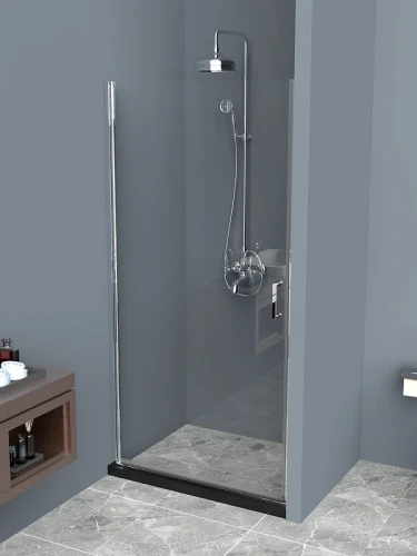 Душевая дверь BelBagno Uno 100 UNO-B-1-100-C-Cr профиль Хром стекло прозрачное