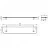 Стеклянная полка Ideal Standard Connect N1394AA Хром