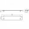 Стеклянная полка Ideal Standard Connect N1394AA Хром