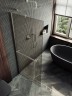 Душевая перегородка Maybah Glass MGD-721-5ш 690x1950 в широком профиле Хром матовый стекло бронзовое