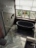 Душевая перегородка Maybah Glass MGD-721-5ш 690x1950 в широком профиле Хром матовый стекло бронзовое