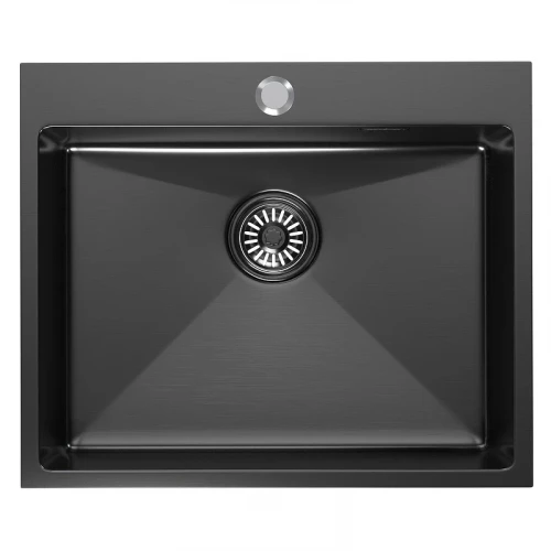 Кухонная мойка Mixline Pro 60 555134 цвет Черный графит