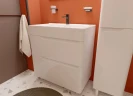 Тумба с раковиной Эстет Kare Luxe 80 ФР-00005719 Белая МДФ / ЛДСП