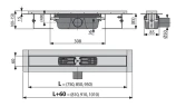 Душевой лоток Alcaplast APZ1S-950 (APZ1-950) без решетки