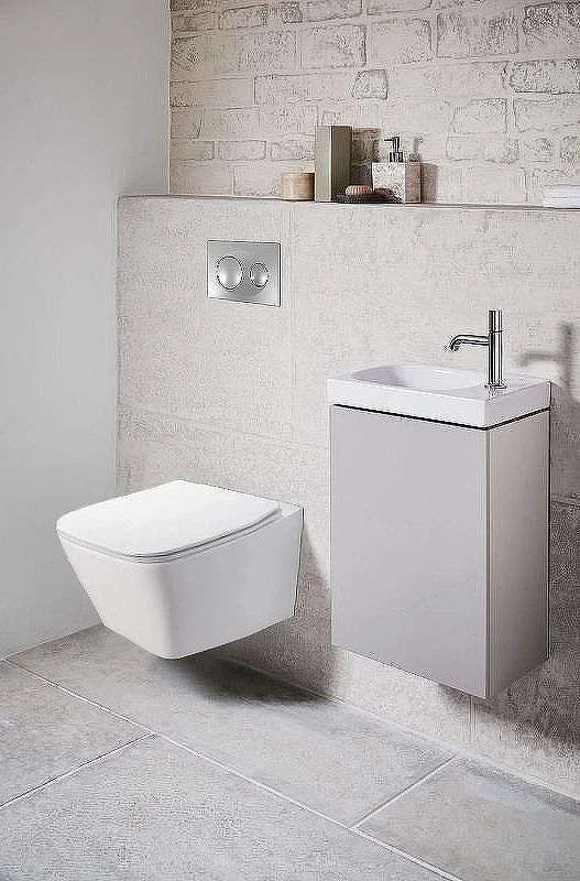 Комплект унитаза с инсталляцией Azario Nova AZ-8010-1000+AZ-8200-0011+AZ-2216 SP с сиденьем Микролифт и клавишей смыва Хром глянцевый