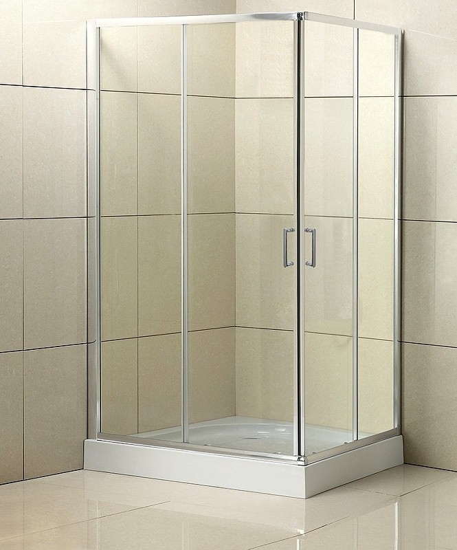 Душевой уголок BelBagno Uno 90х70 UNO-195-AH-2-90/70-C-Cr профиль Хром стекло прозрачное