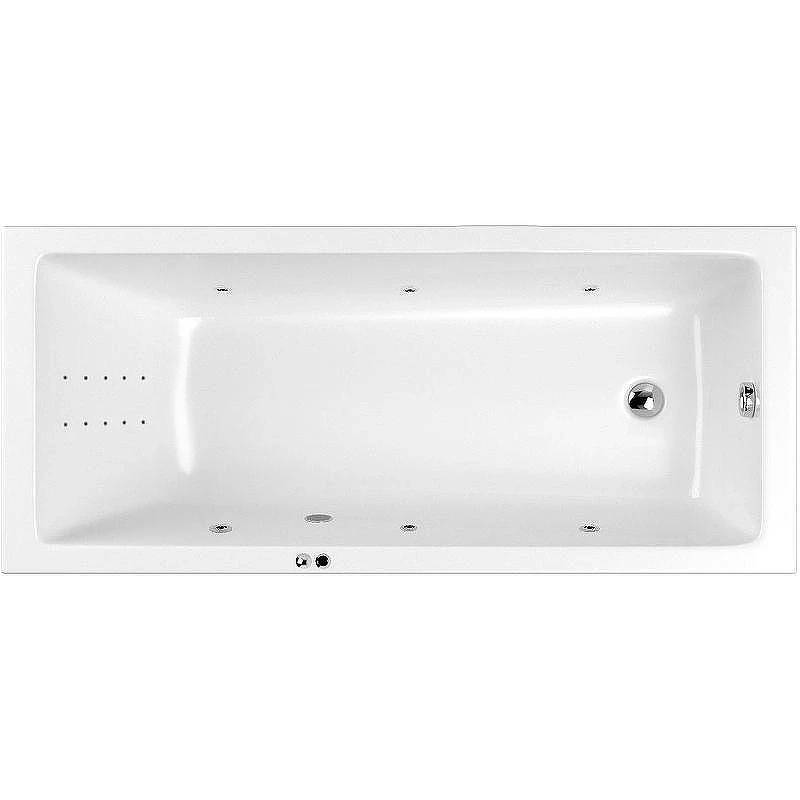 Акриловая ванна Whitecross Wave Slim 170x75 0111.170075.100.LINENANO.CR с гидромассажем