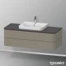 Тумба под раковину Duravit Happy D.2 Plus 130 HP497209292 подвесная цвет Каменно-серый матовый