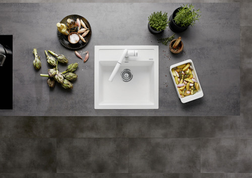 Кухонная мойка Blanco Dalago 5 518524 Белая искусственный камень (литьевой мрамор) встраиваемый