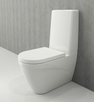 Унитаз компакт Bocchi Taormina 1017-001-0129 Белый глянцевый без бачка и сиденья фарфор напольный