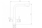 Смеситель для кухни ZorG Steel Hammer SH 805 BLACK BR Черный матовый Бронза латунь на столешницу