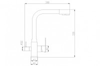 Смеситель для кухни ZorG Steel Hammer SH 805 BLACK BR Черный матовый Бронза латунь на столешницу