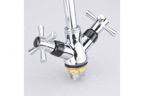 Смеситель для кухни Ekko E49118-8 цвет Хром Черный